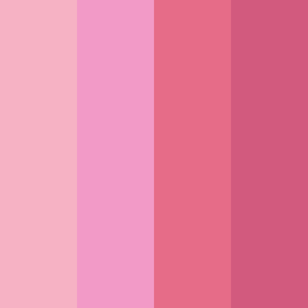 Download playful pink color palette PNG image (square)