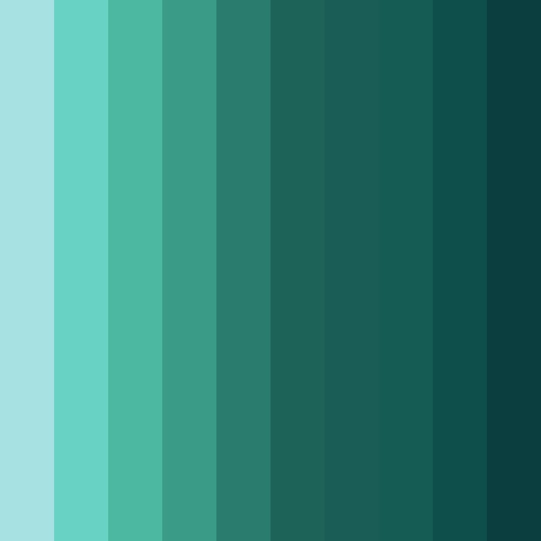Download tropical tranquility color palette PNG image (square)