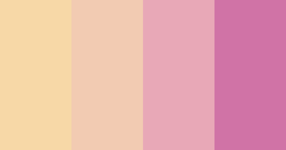 Download pastel rose color palette PNG image (landscape)