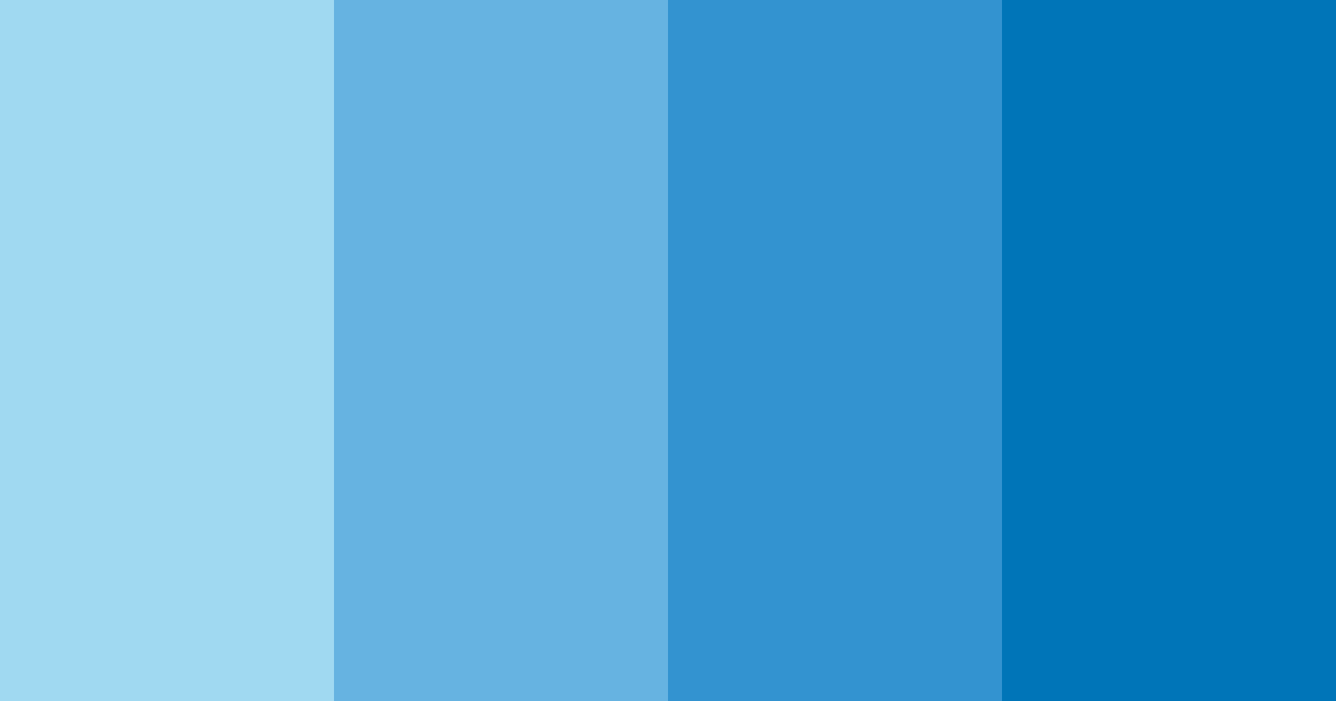 Download electric azure dream color palette PNG image (landscape)