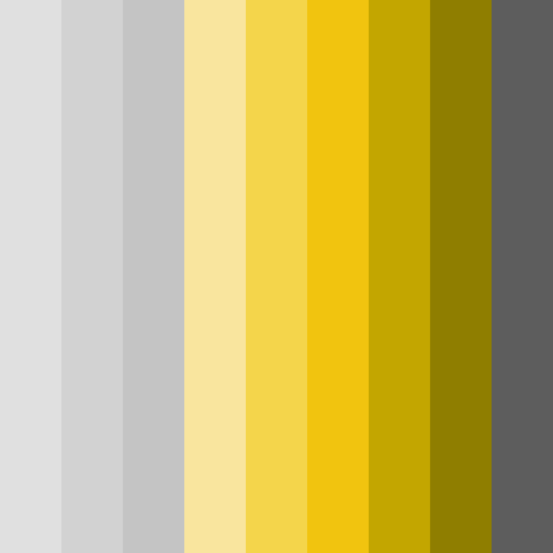 Download gray and yellow harmony color palette PNG image (square)