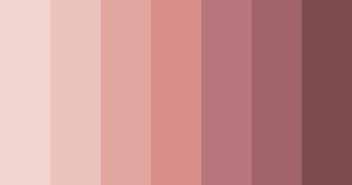 Download dusty rose shades color palette PNG image (landscape)