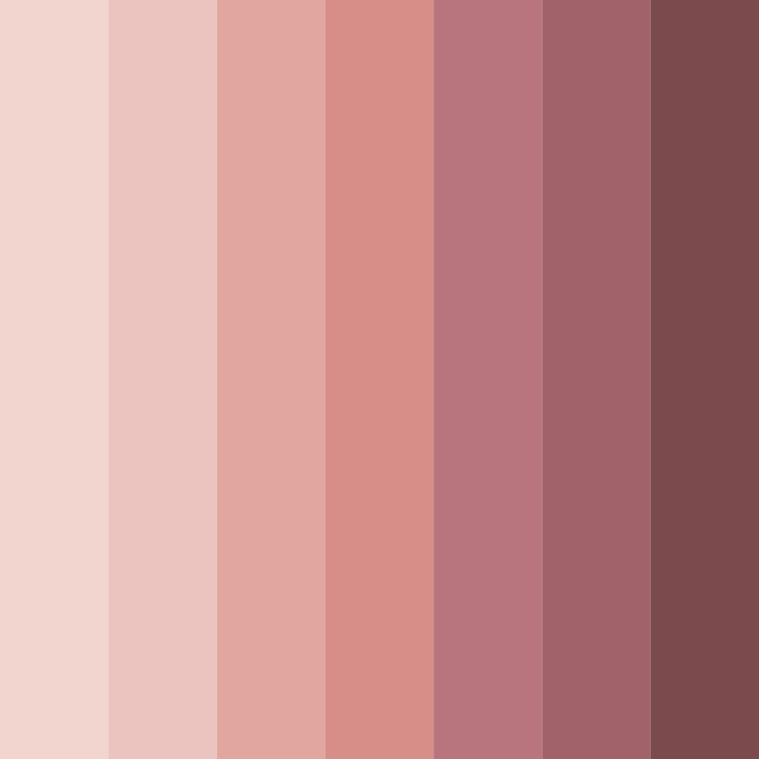 Download dusty rose shades color palette PNG image (square)