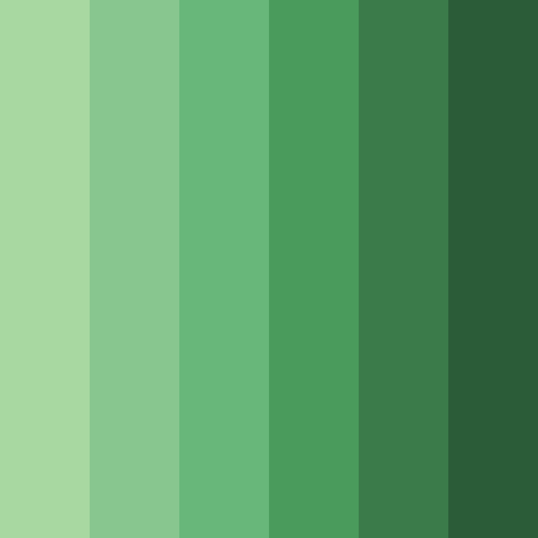 Download verdant symphony color palette PNG image (square)