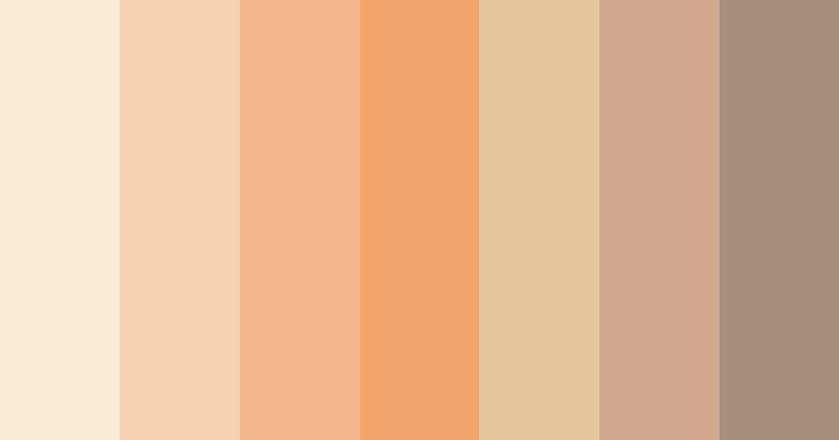 Download warm beige color palette PNG image (landscape)