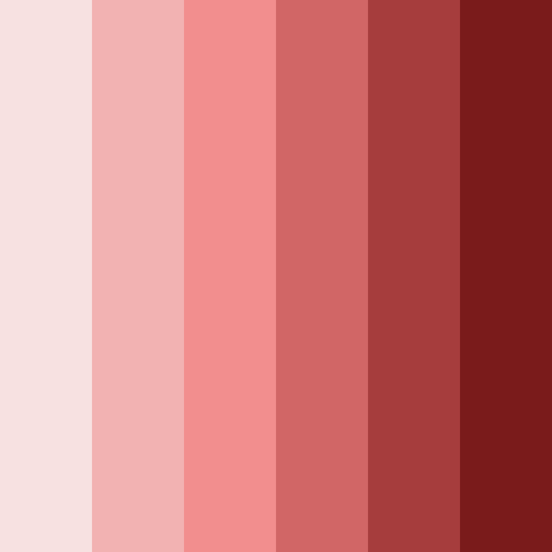 Download shades of red color palette PNG image (square)