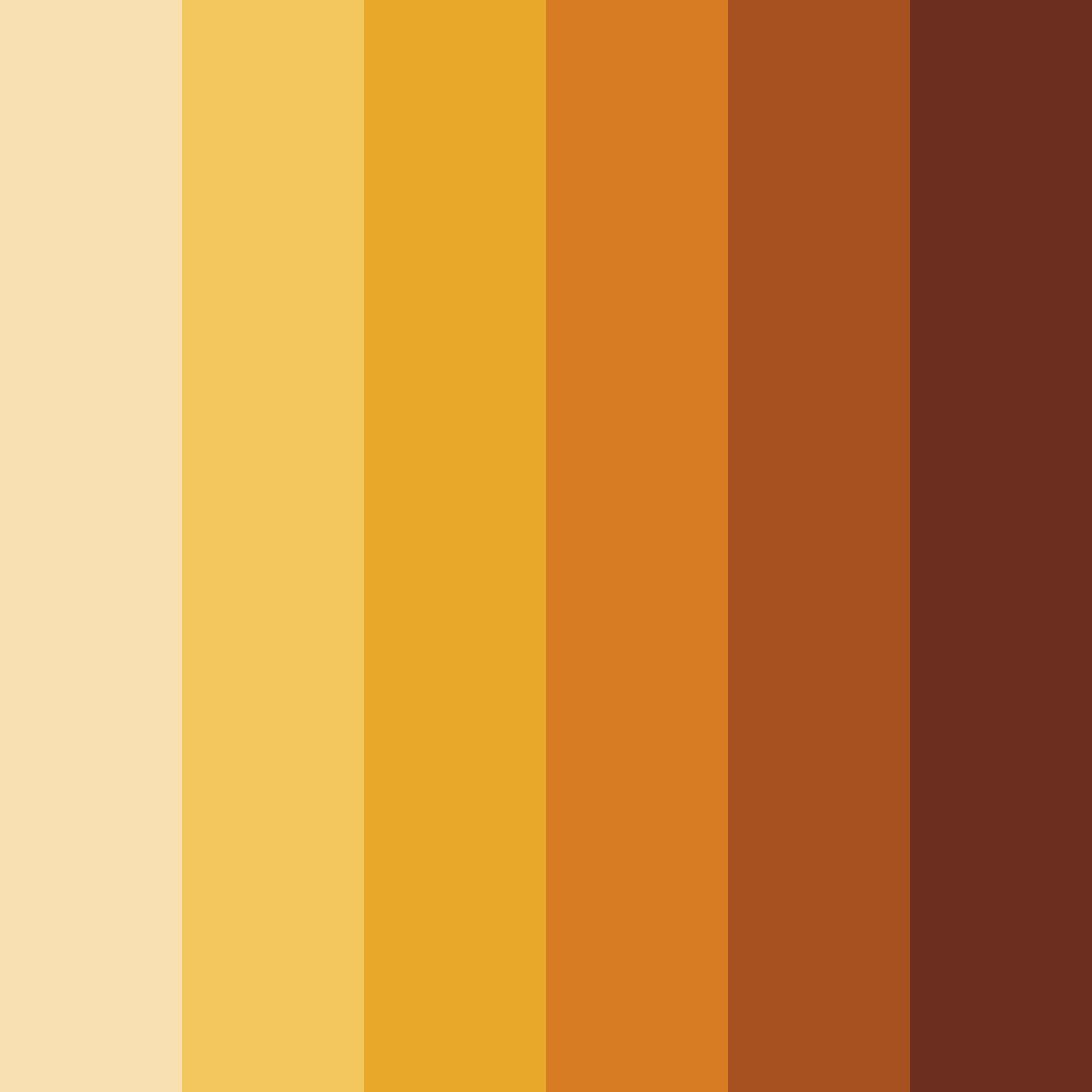 Download earthy orange color palette PNG image (square)