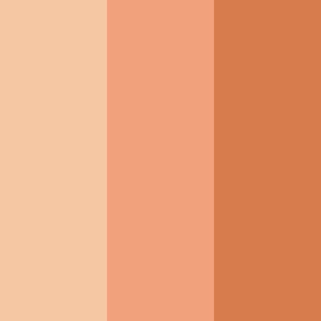 Download peachy orange color palette PNG image (square)