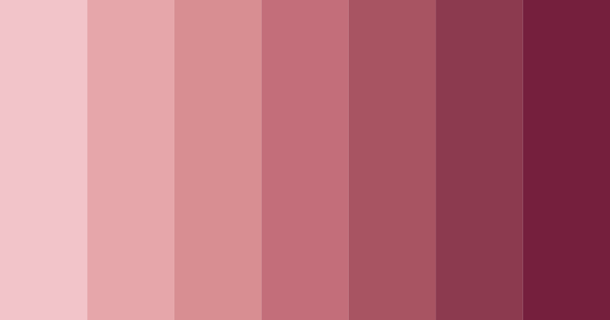 Download red shades color palette PNG image (landscape)