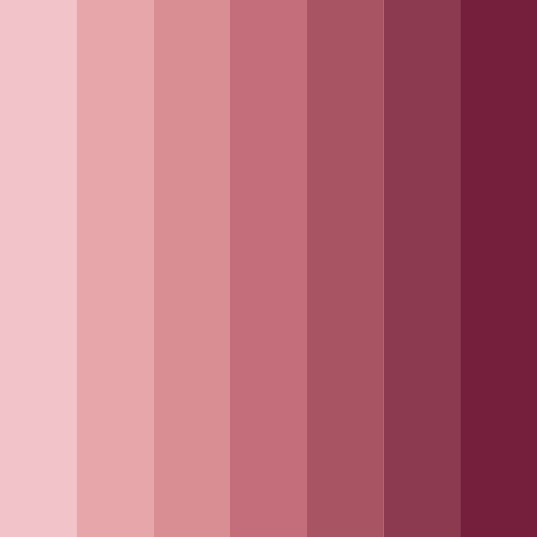 Download red shades color palette PNG image (square)
