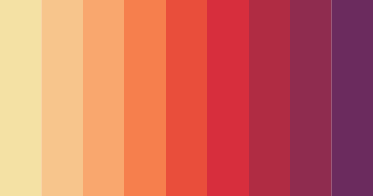 Download shades of red color palette PNG image (landscape)