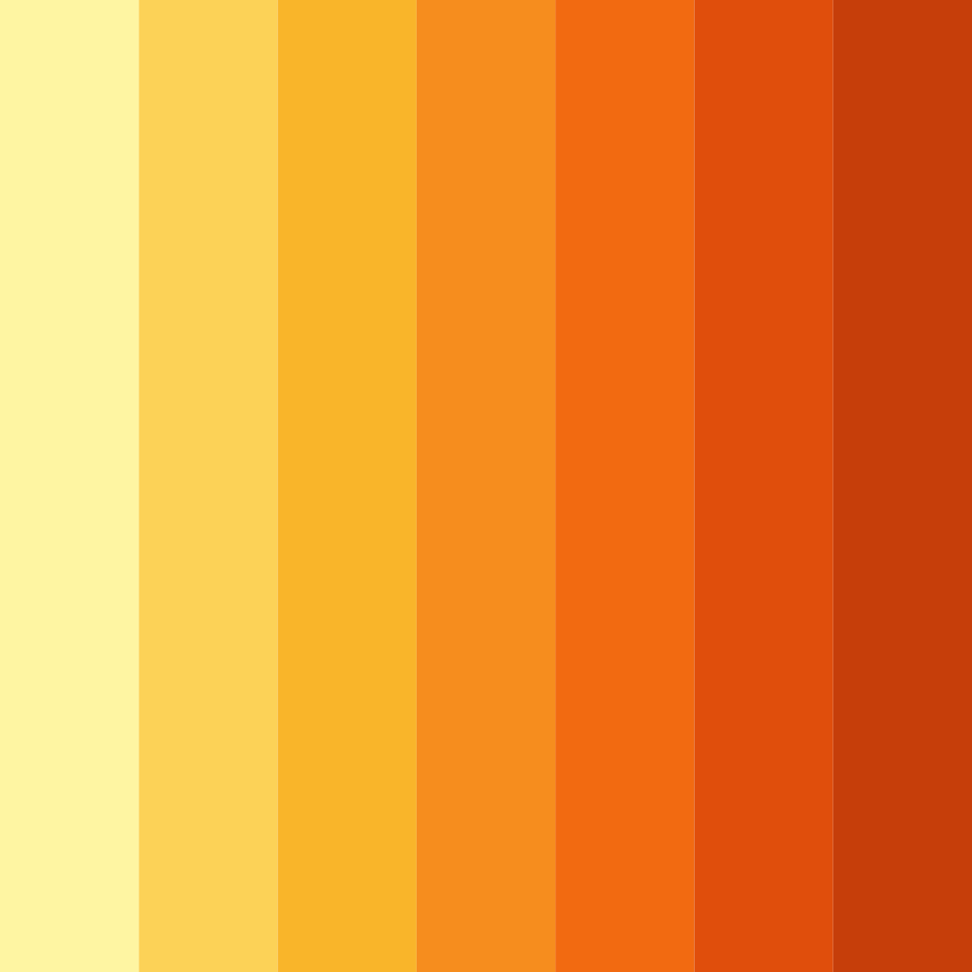 Download sunset citrus delight color palette PNG image (square)