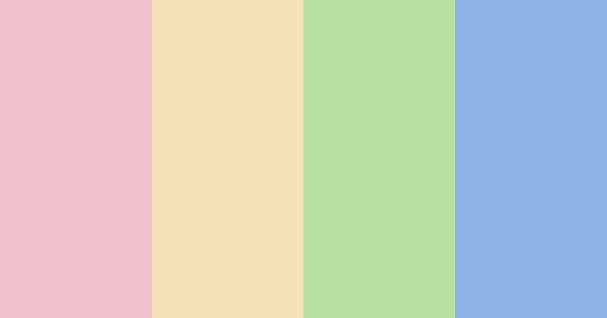 Download whimsical daydreams color palette PNG image (landscape)