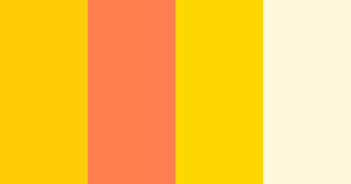 Download sunny citrus color palette PNG image (landscape)