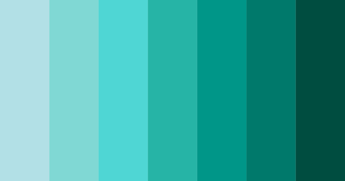 Download tropical serenity color palette PNG image (landscape)