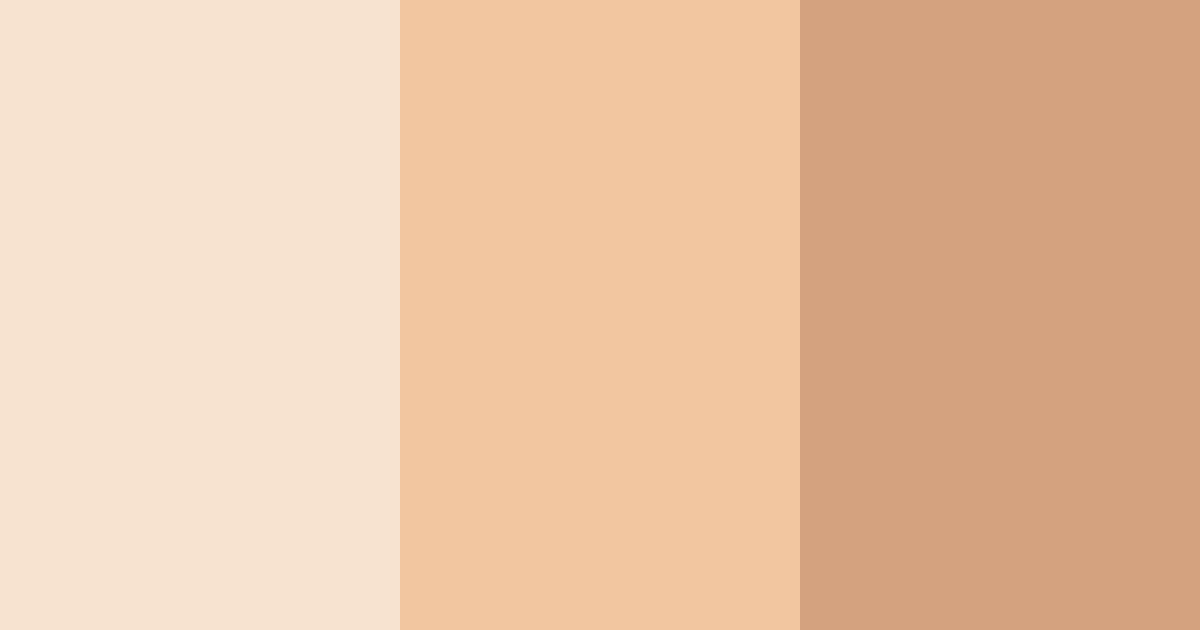 Download sage peach cream color palette PNG image (landscape)