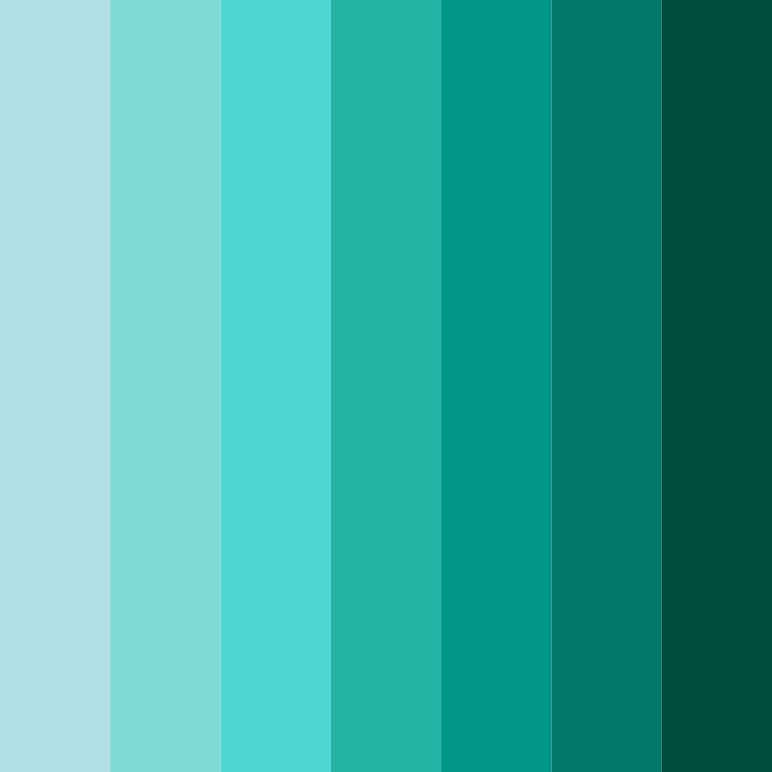 Download tropical serenity color palette PNG image (square)