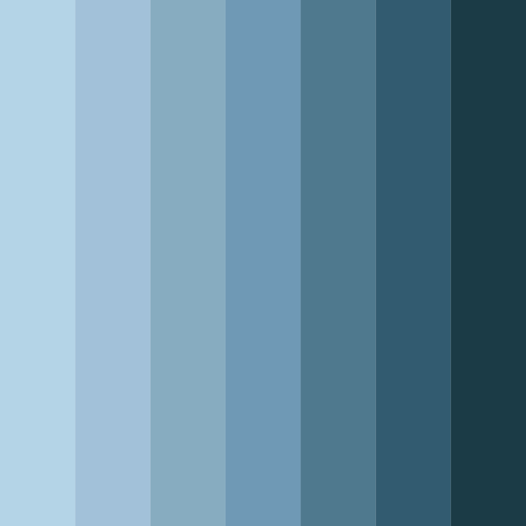 Download ocean breeze symphony color palette PNG image (square)
