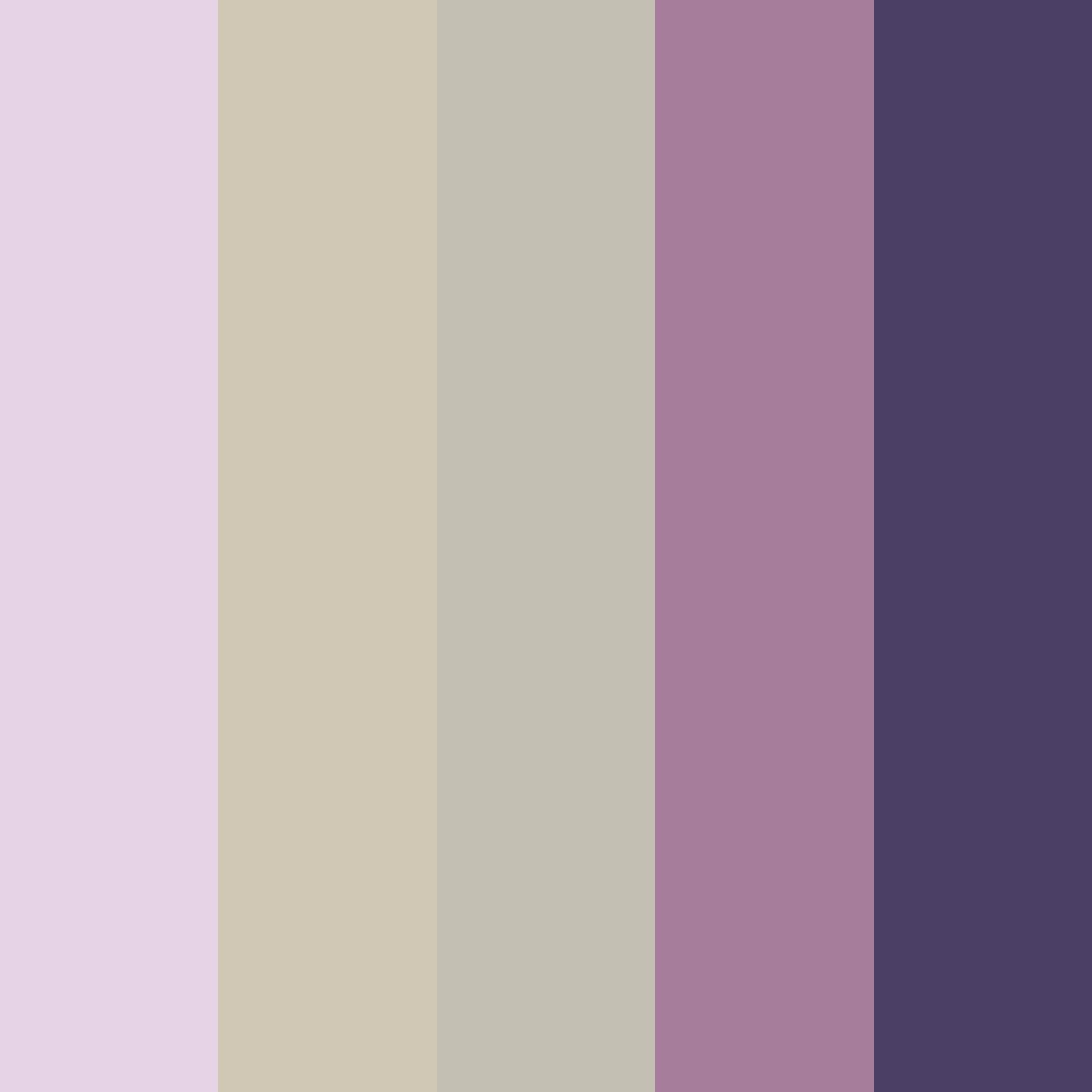 Download celestial elegance color palette PNG image (square)