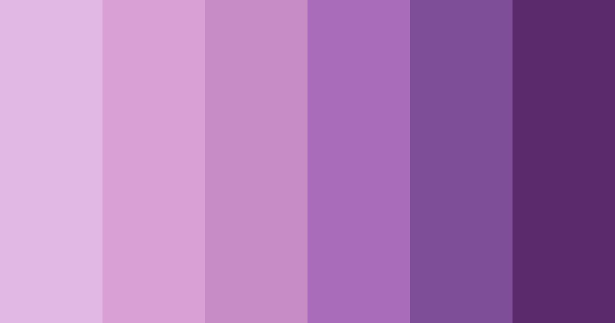Download shades of purple color palette PNG image (landscape)