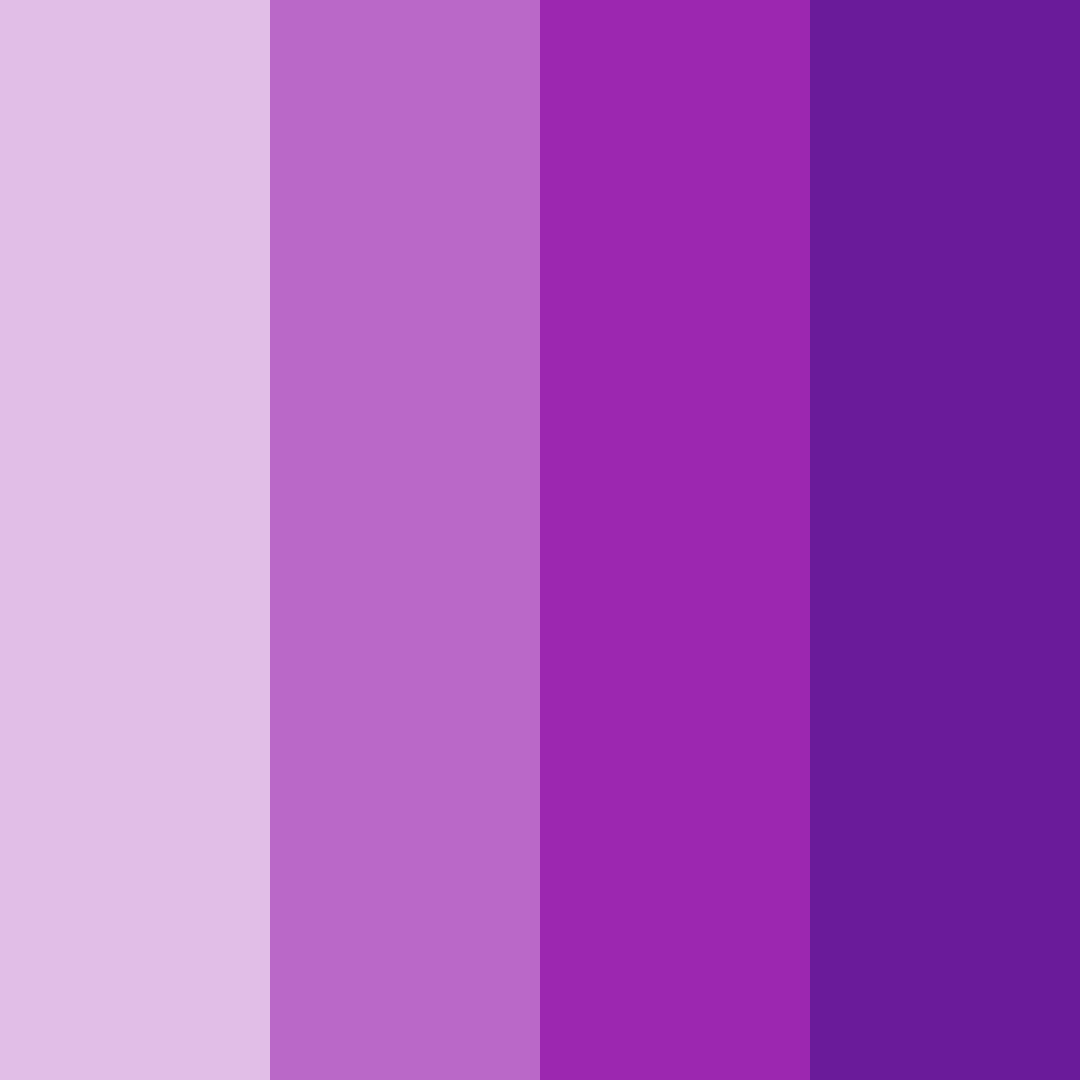 Download shades of purple color palette PNG image (square)