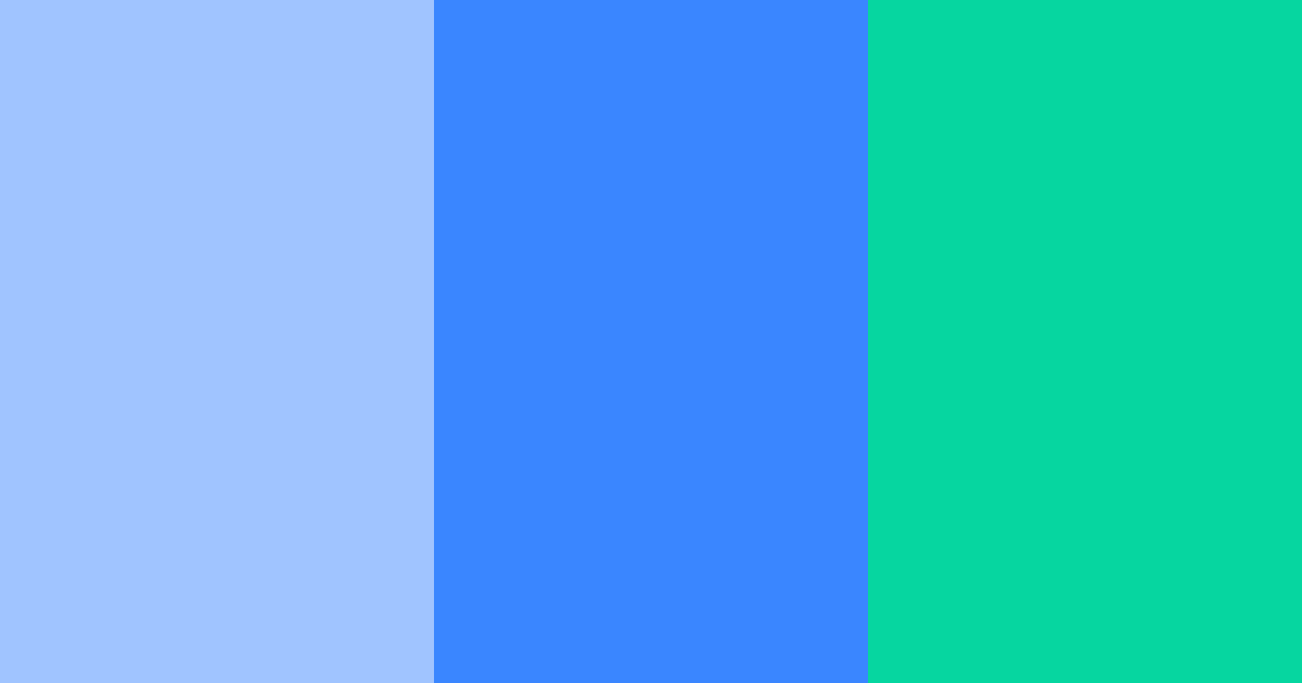 Download shades of blue green color palette PNG image (landscape)