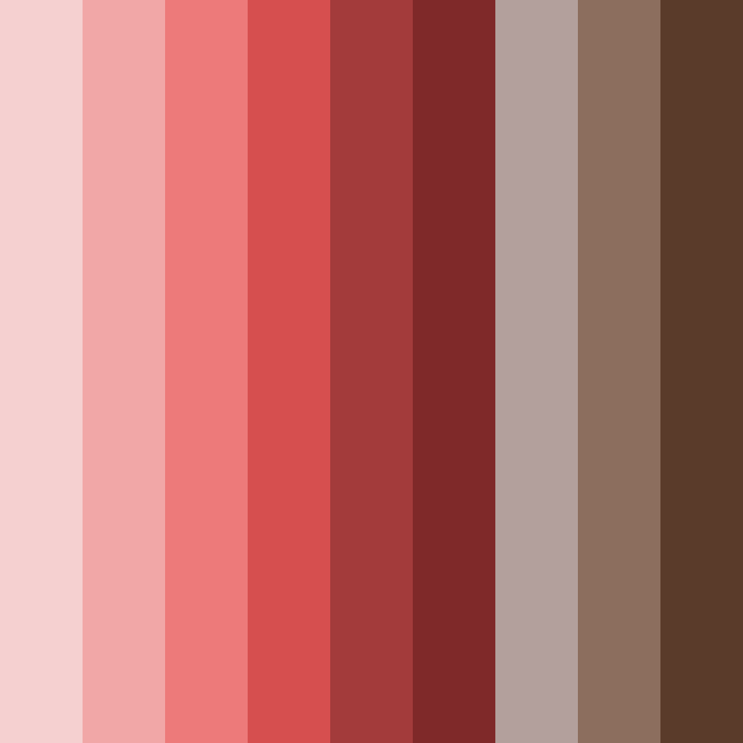 Download red earthy tones color palette PNG image (square)