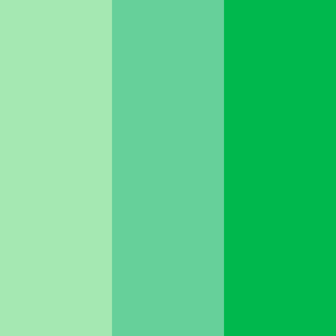 Download emerald harmony color palette PNG image (square)