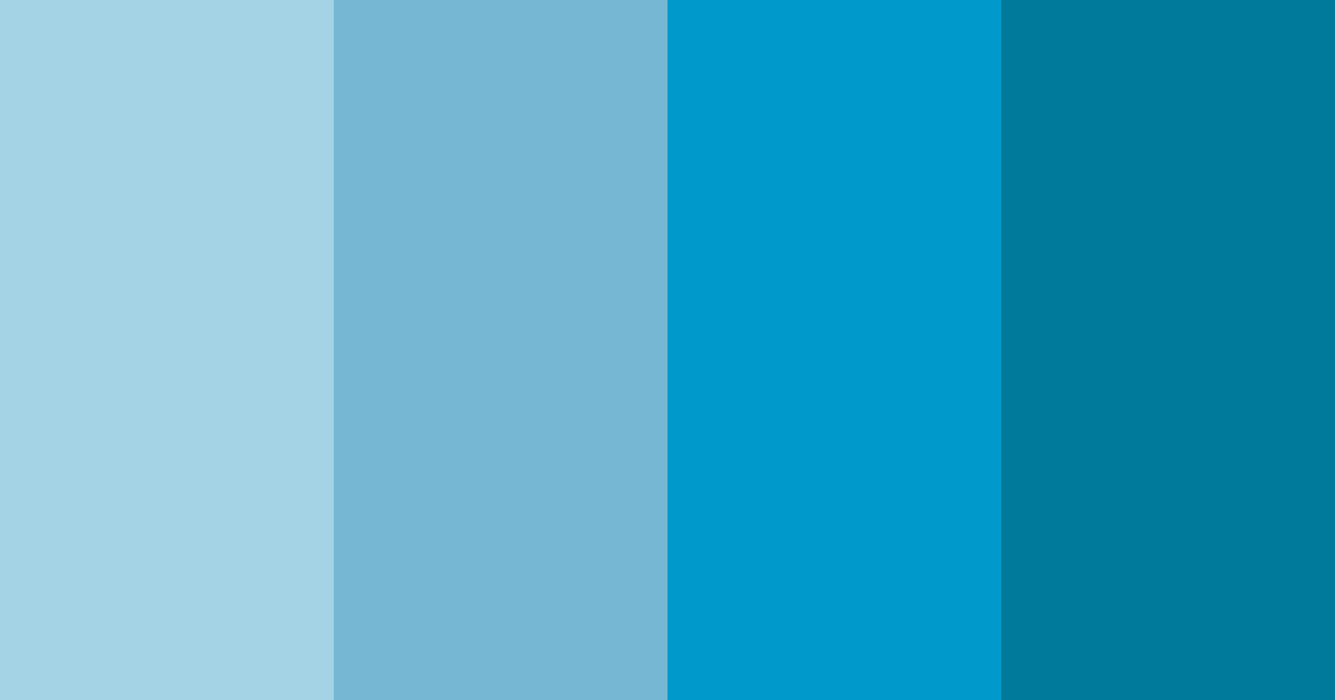 Download blue ocean color palette PNG image (landscape)