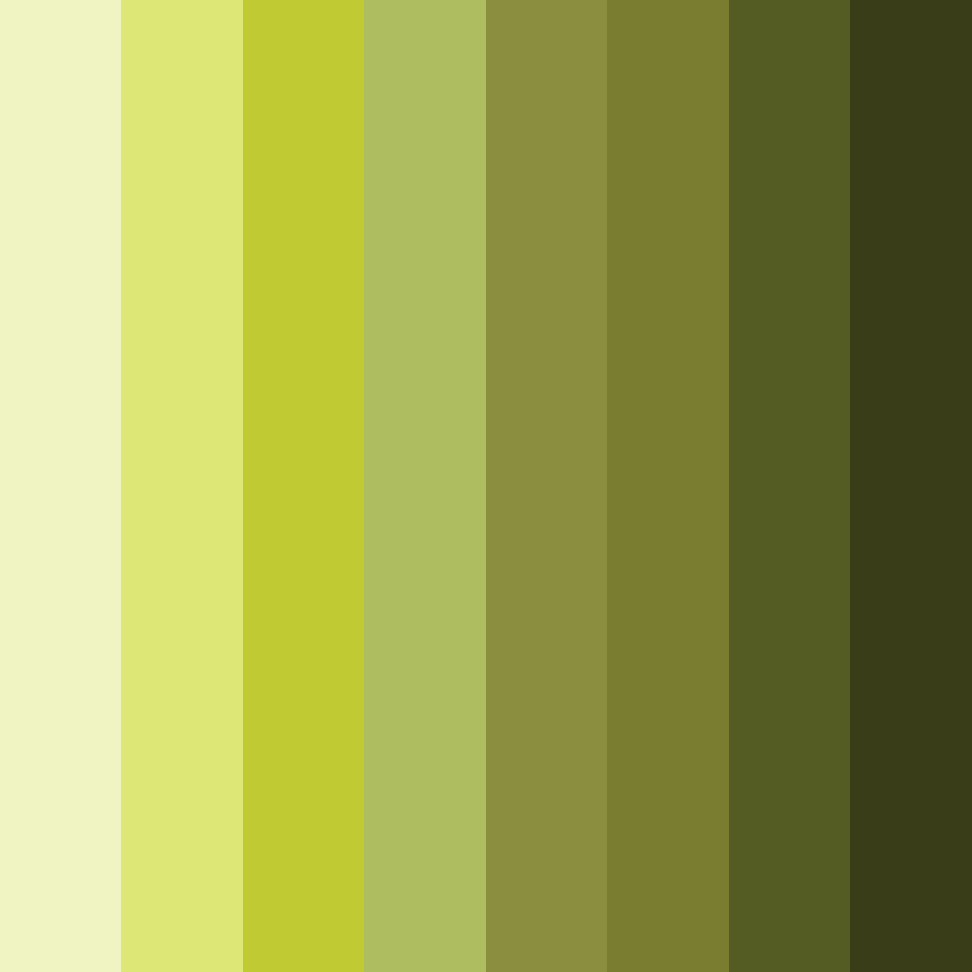 Download strong green color palette PNG image (square)