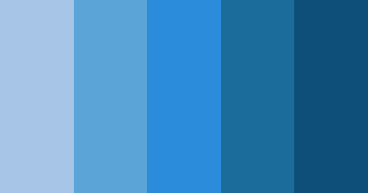 Download sapphire shades color palette PNG image (landscape)