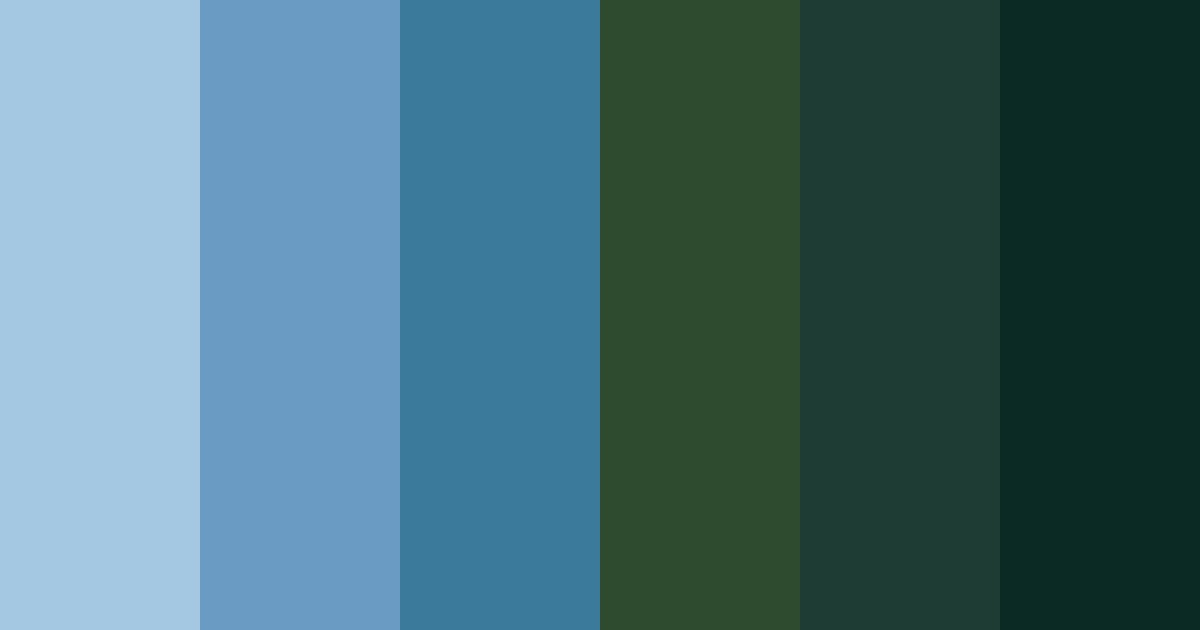 Download midnight oasis color palette PNG image (landscape)