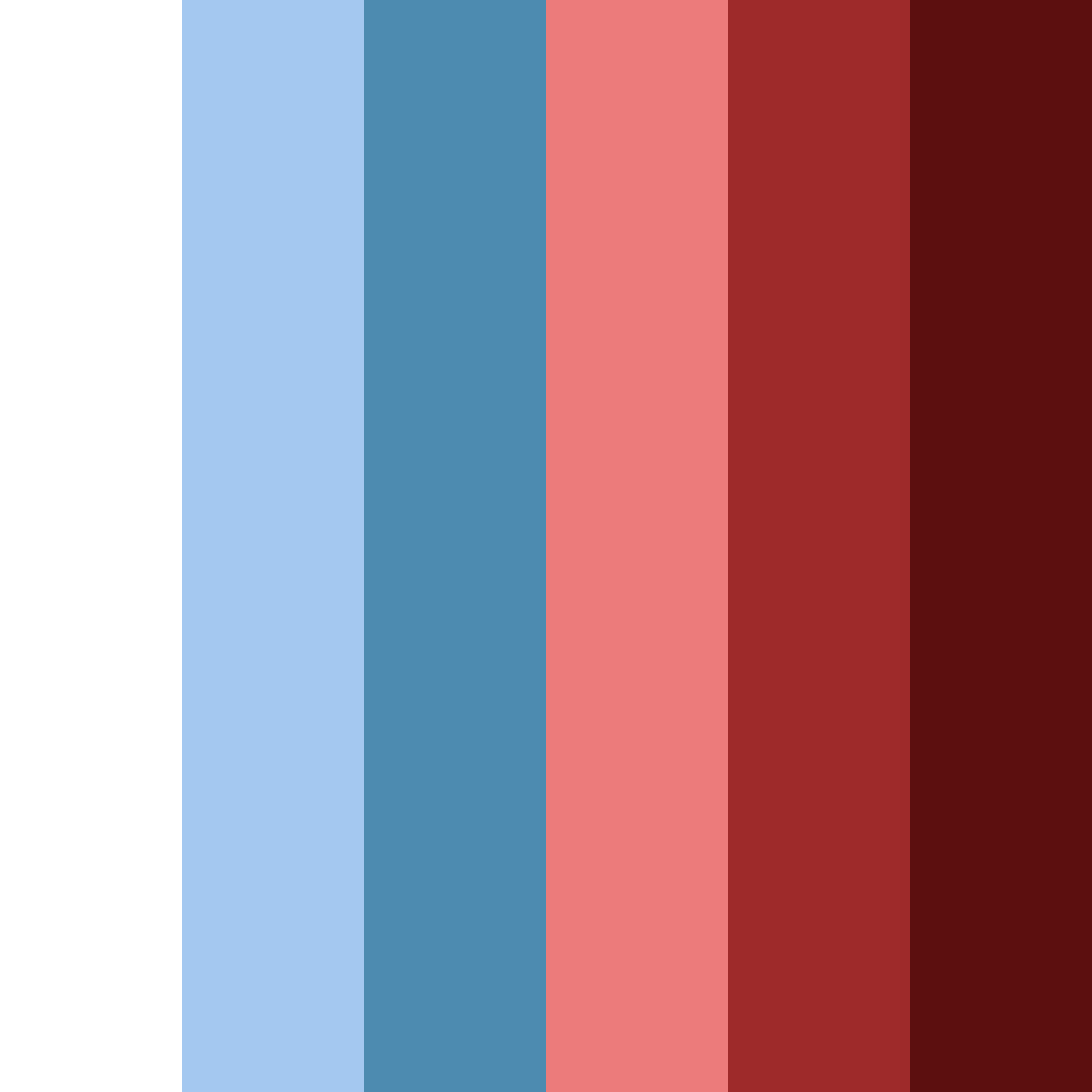 Download red and blue harmony color palette PNG image (square)