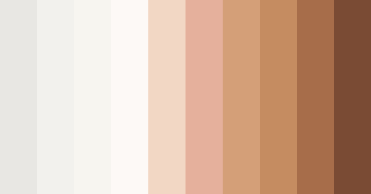 Download warm beige color palette PNG image (landscape)
