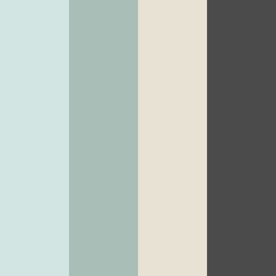 Download serene shadows color palette PNG image (square)