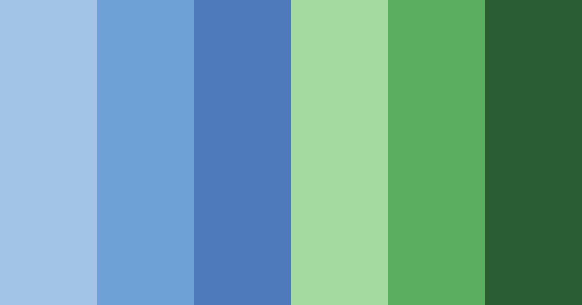 Download shades of blue and green color palette PNG image (landscape)