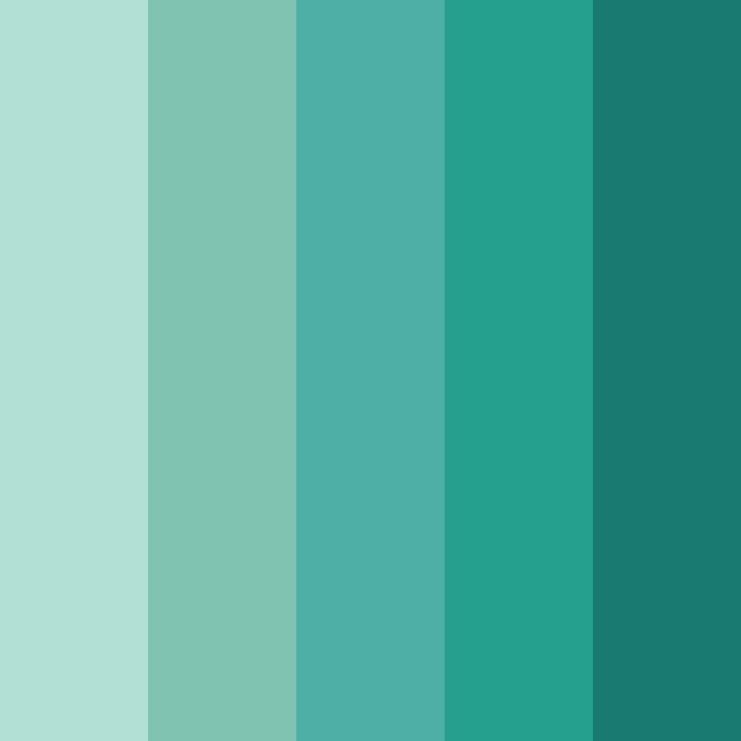 Download aqua serenade color palette PNG image (square)