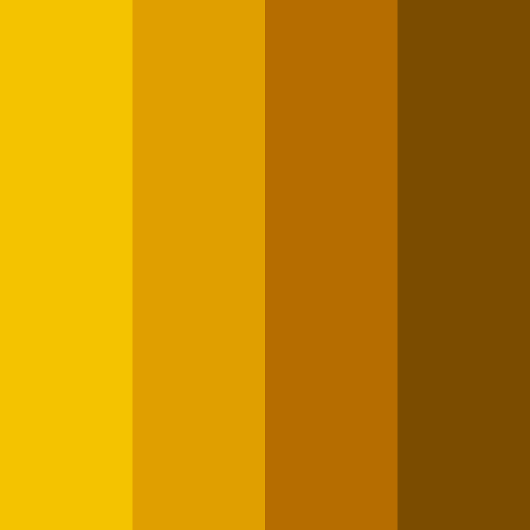 Download golden autumn color palette PNG image (square)