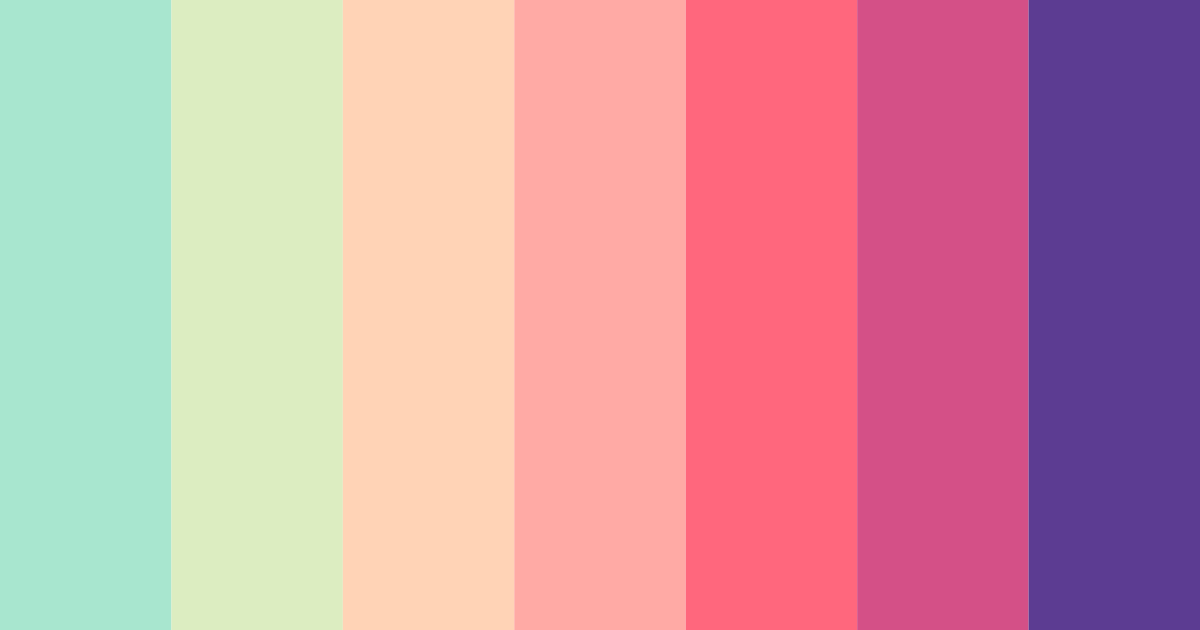 Download tropical serenity color palette PNG image (landscape)