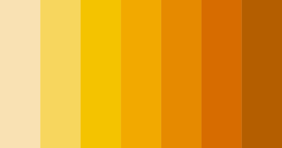 Download sunny yellow color palette PNG image (landscape)