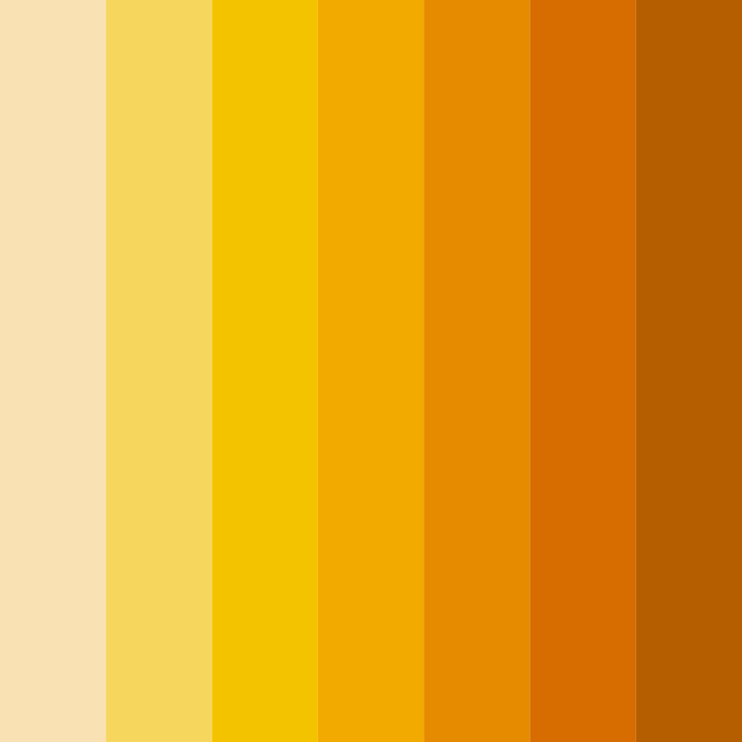 Download sunny yellow color palette PNG image (square)