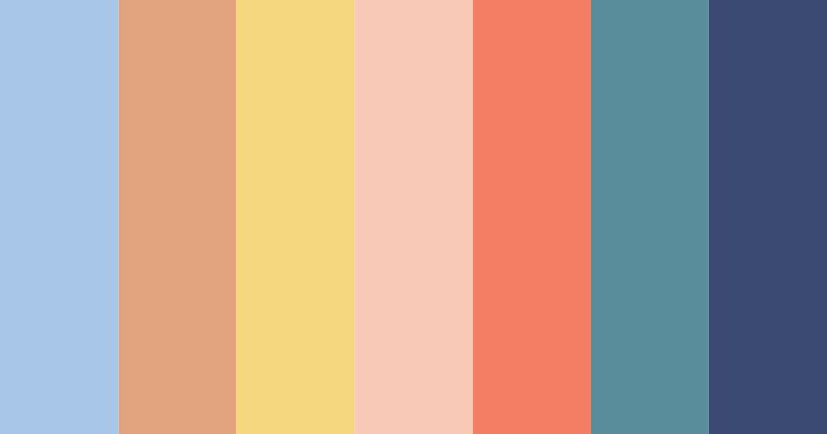 Download morning serenade color palette PNG image (landscape)