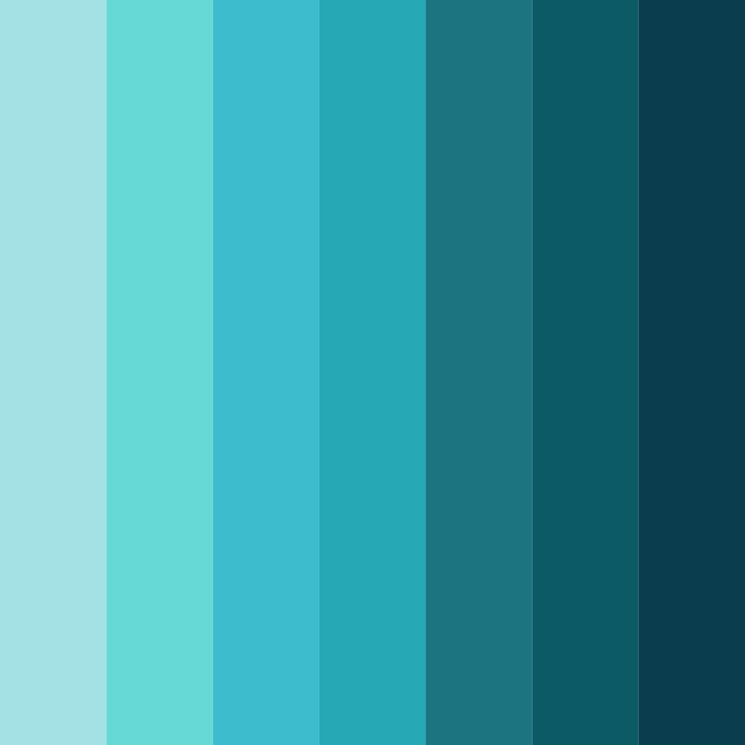 Download tropical abyss color palette PNG image (square)