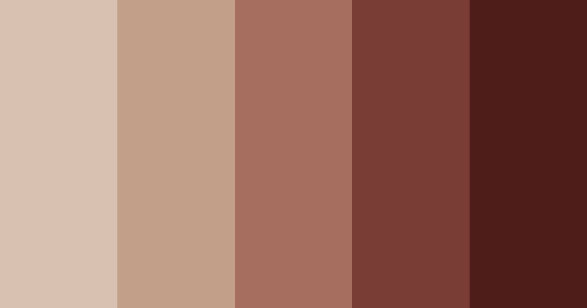 Download warm earthy tones color palette PNG image (landscape)