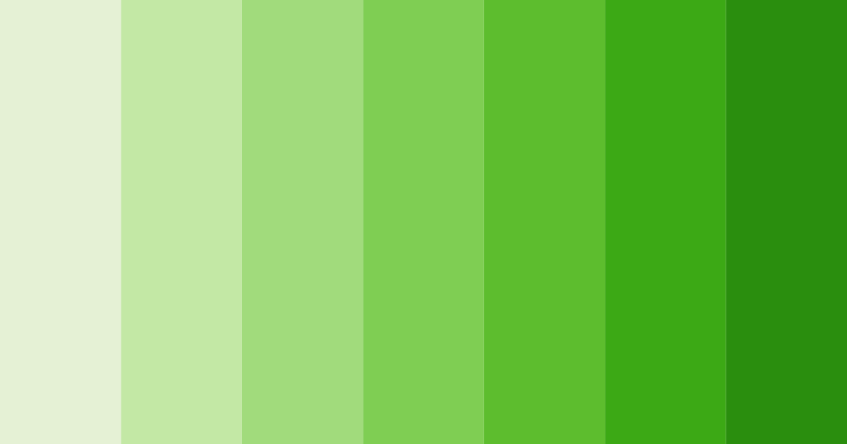 Download green spring color palette PNG image (landscape)
