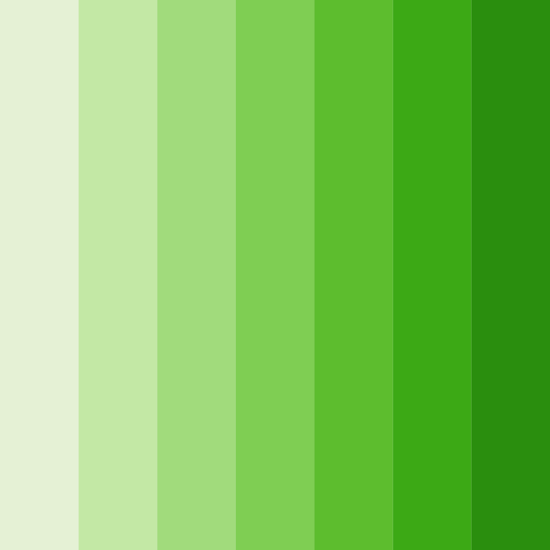 Download green spring color palette PNG image (square)