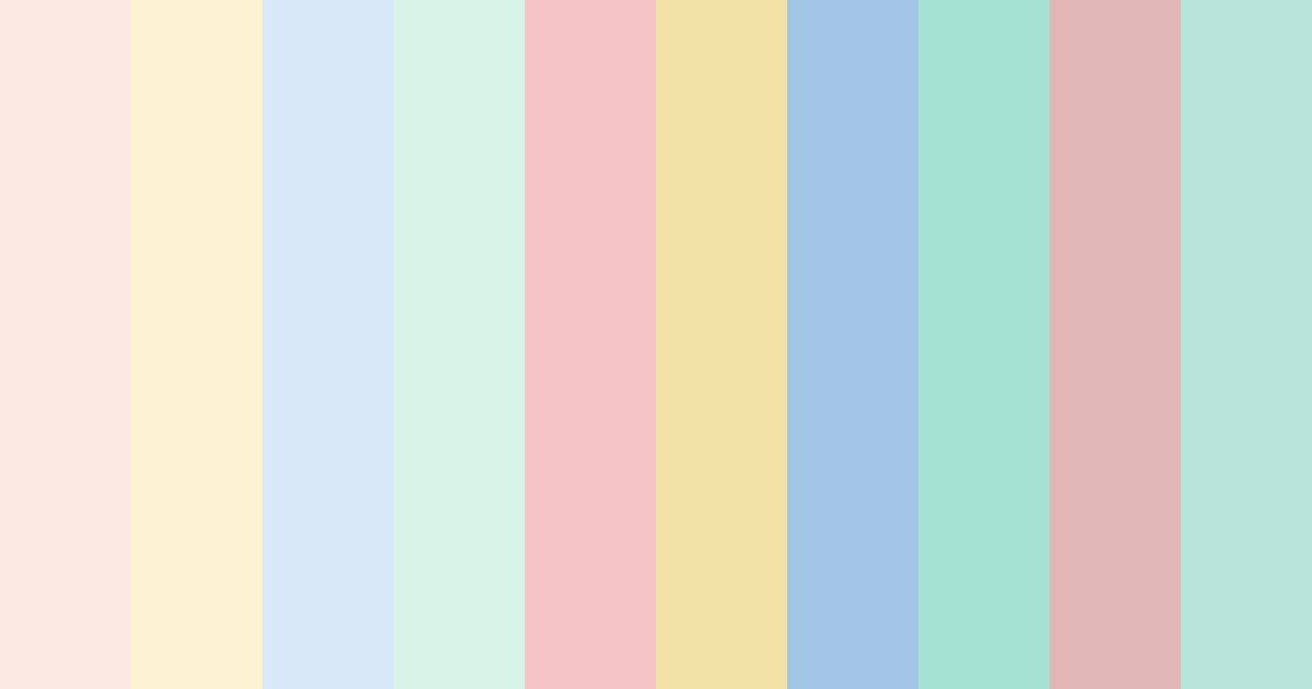Download soft pastels color palette PNG image (landscape)
