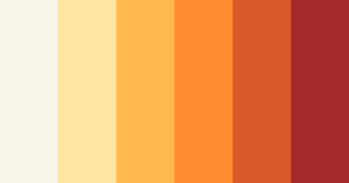 Download sunny orange color palette PNG image (landscape)