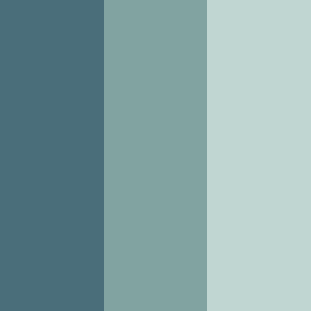 Download teal serenity color palette PNG image (square)