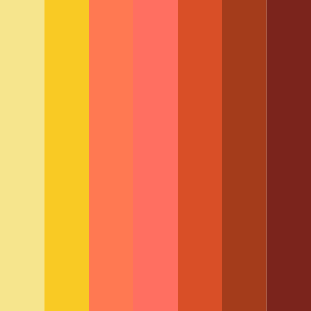 Download autumn ember delight color palette PNG image (square)